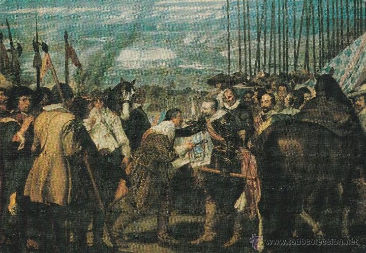 Postais: N&ordm; 15104 POSTAL MUSEO DEL PRADO LAS LANZAS VELAZQUEZ