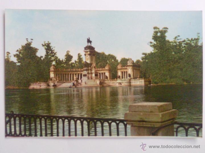 Postales: POSTAL MADRID, ESTANQUE DEL PARQUE DEL RETIRO - Foto 1