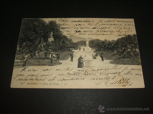 Postales: MADRID SALON DEL PRADO ED. LL - Foto 1