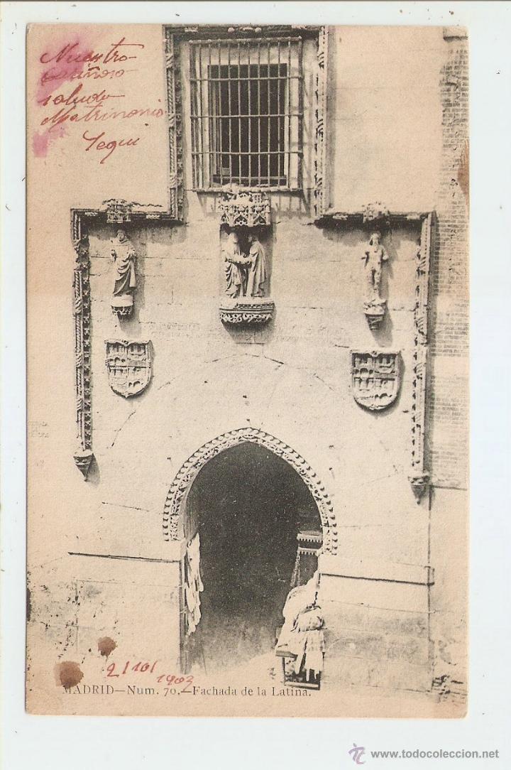 Postales: MADRID. FACHADA DE LA LATINA 1903