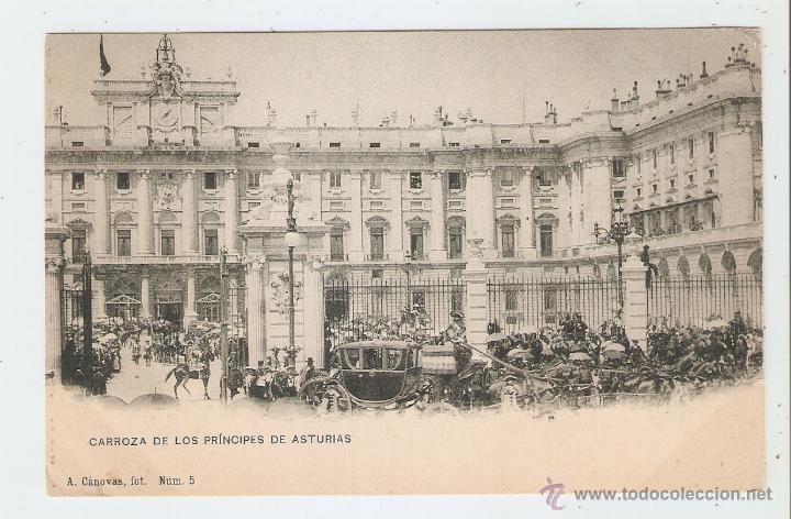 Postales: MADRID. CARROZA DE LOS PR&Iacute;NCIPES DE ASTURIAS