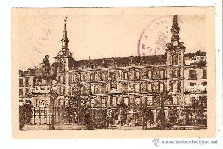 Cartoline: MADRID. PLAZA MAYOR. POSTAL CON CENSURA