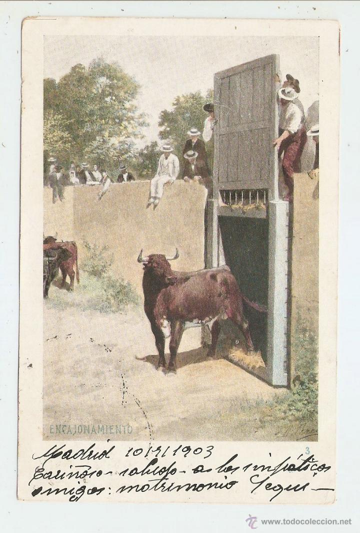 Postales: MADRID 1903. ENCAJONAMIENTO