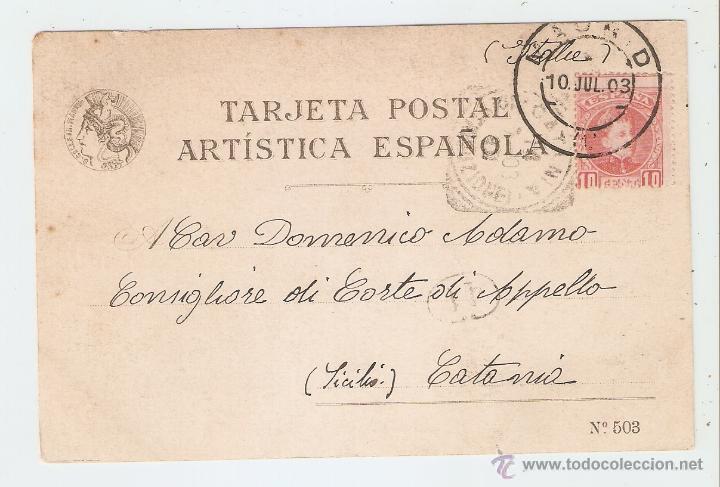Postales: MADRID 1903. ENCAJONAMIENTO - Foto 2