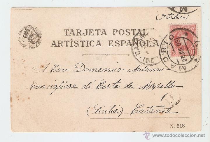 Postales: MADRID 1903. ESTOCADA A VOLAPIE - Foto 2