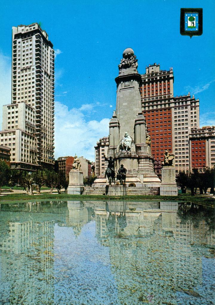Postales: Madrid plaza de espa&ntilde;a - Foto 1