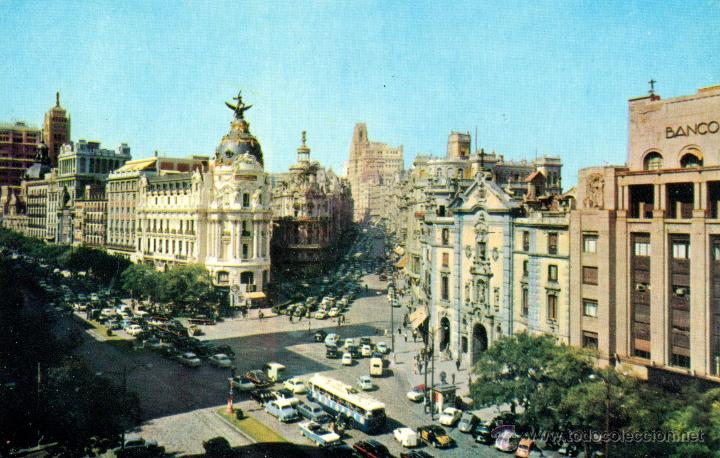 Postales: Madrid Avenida de Jose antonio - Foto 1