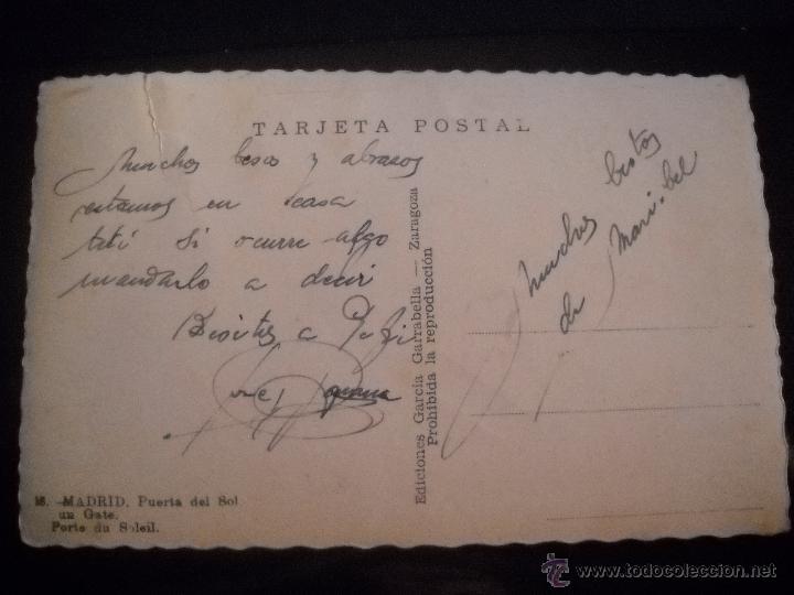 Postales: POSTAL MADRID ,PUERTA DEL SOL. - Foto 2