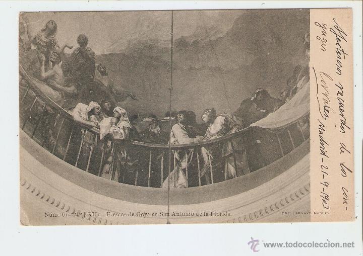 Postais: MADRID. FRESCOS DE GOYA EN SAN ANTONIO DE LA FLORIDA 1903