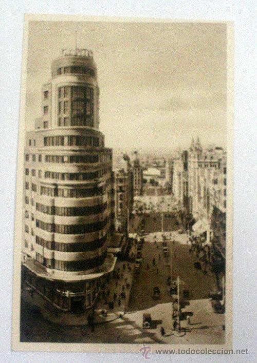 Postales: Antigua postal. N&ordm; 30 - MADRID - Avenida de Eduardo Dato y Edificio Carri&oacute;n. Heliotipia A. E. - Foto 1
