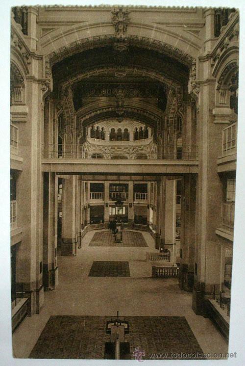 Postales: MADRID - Palacio de Comunicaciones. Hall central - Foto 1