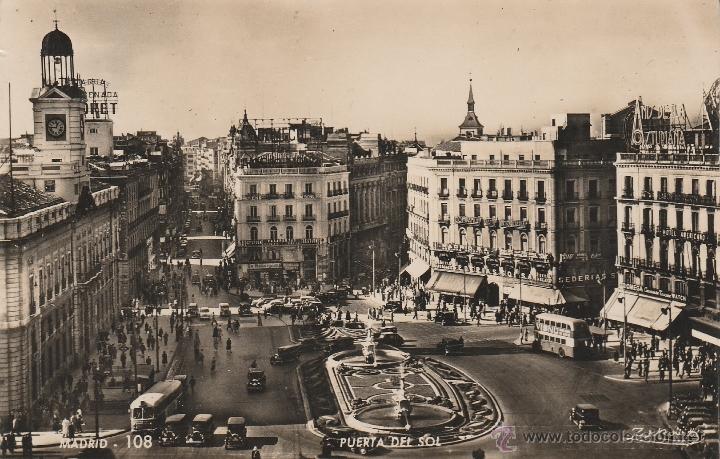Postales: N&ordm; 20749 POSTAL MADRID PUERTA DEL SOL - Foto 1