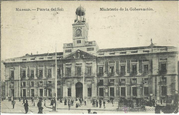 Postales: MADRID PUERTA DEL SOL ESCRITA - Foto 1
