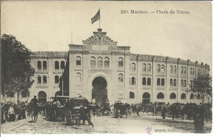 Postales: MADRID PLAZA DE TOROS ESCRITA - Foto 1