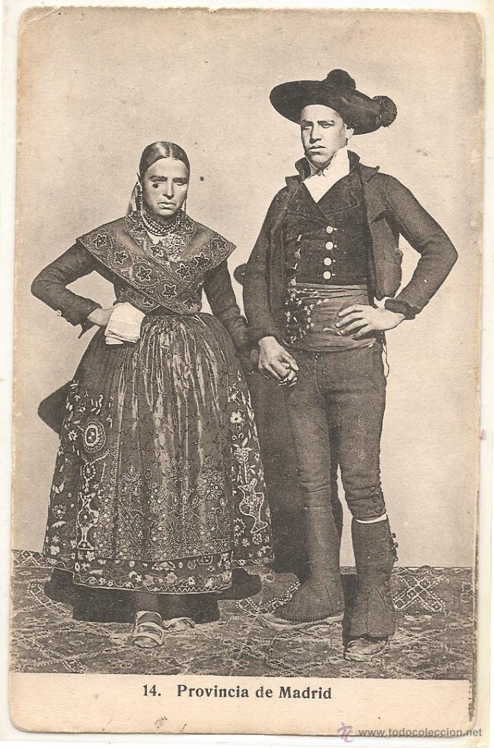 Postales: Madrid. Trajes t&iacute;picos - Foto 1