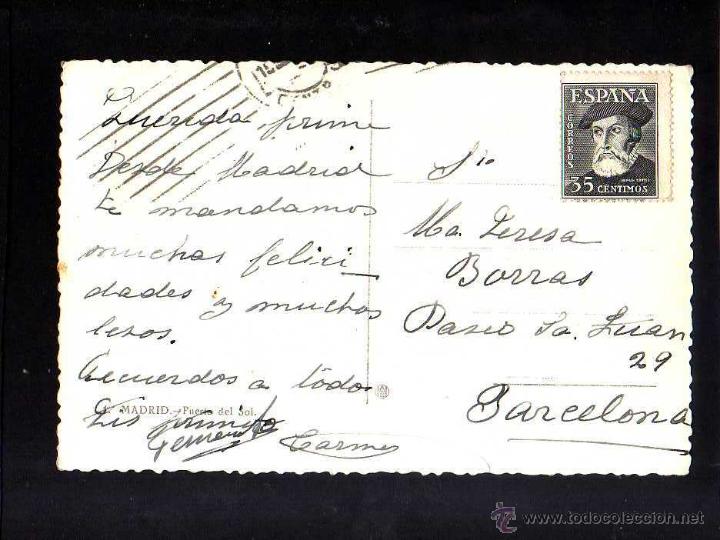 Postales: Postal de Madrid. Plaza del Sol. Circulada - Foto 2