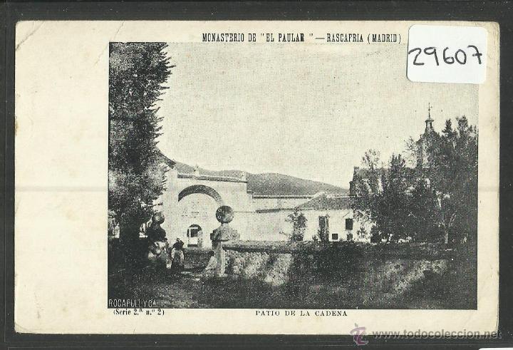 Postkarten: RASCAFRIA - MONASTERIO DE EL PAULAR - ROCAFULL Y CA SERIE 2 NUM&middot;2 - REVERSO SIN DIVIDIR - (29607)