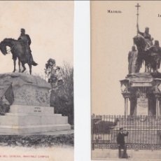 Postales: P- 796. LOTE 2 POSTALES FOTOGRAFICAS MONUMENTOS DE LA CIUDAD DE MADRID.