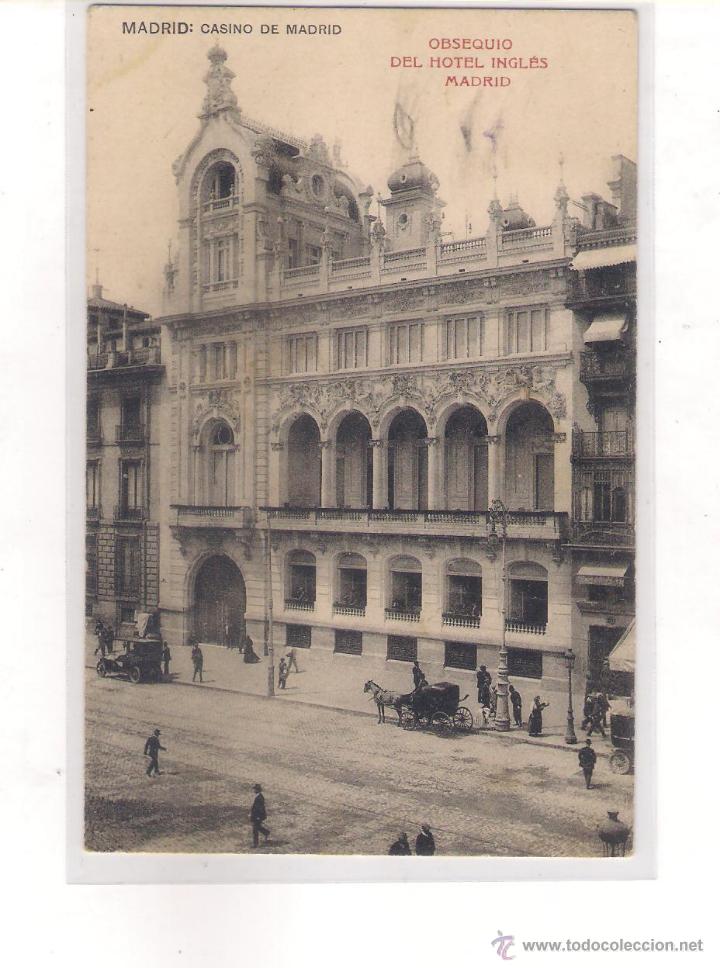 Postales: POSTAL DE CASINO DE MADRID .