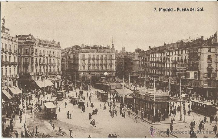 Postales: ANTIGUA POSTAL DE MADRID PUERTA DEL SOL - Foto 1
