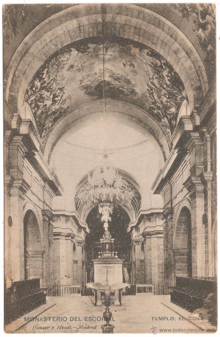 Postales: Monasterio del Escorial Templo 1904