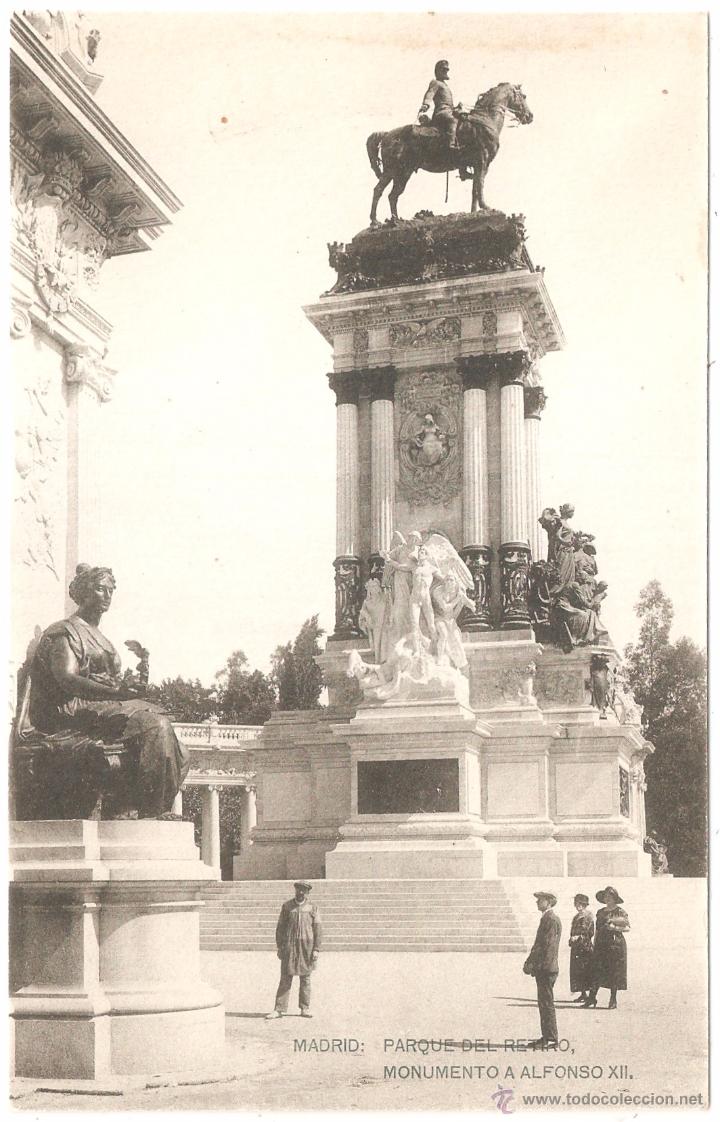 Postkarten: Madrid Parque del Retiro Monumento a Alfonso XII