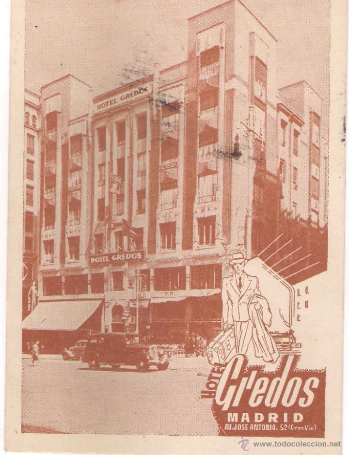 Postales: POSTAL HOTEL GREDOS MADRID. - Foto 1