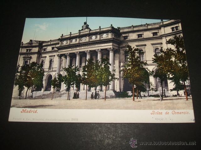 Postales: MADRID BOLSA DE COMERCIO EDICION PURGER N&ordm; 2819 - Foto 1