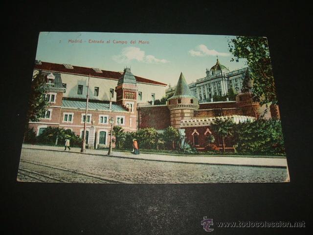 Postales: MADRID ENTRADA AL CAMPO DEL MORO - Foto 1