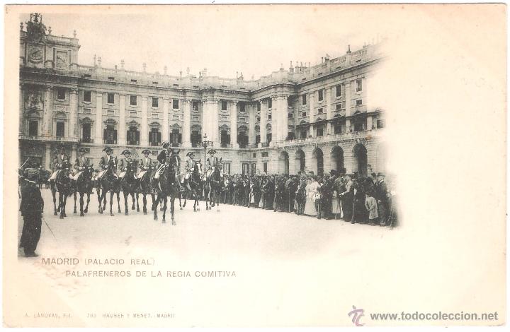 Postais: MADRID PALACIO REAL PALAFRENEROS DE LA REGIA COMITIVA