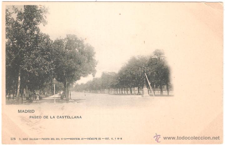 Postales: MADRID PASEO DE LA CASTELLANA