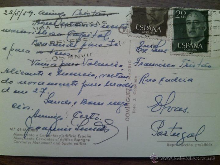 Postales: Monumento a Cervantes y Edificio Espa&ntilde;a. Ediciones Dom&iacute;nguez. - Foto 2