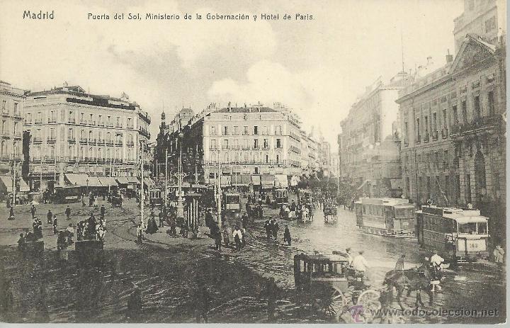 Postales: MADRID PUERTA DEL SOL SIN ESCRIBIR - Foto 1