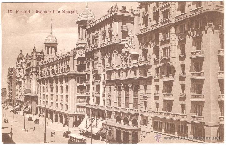 Postales: Madrid Avenida Pi y Margall - Foto 1