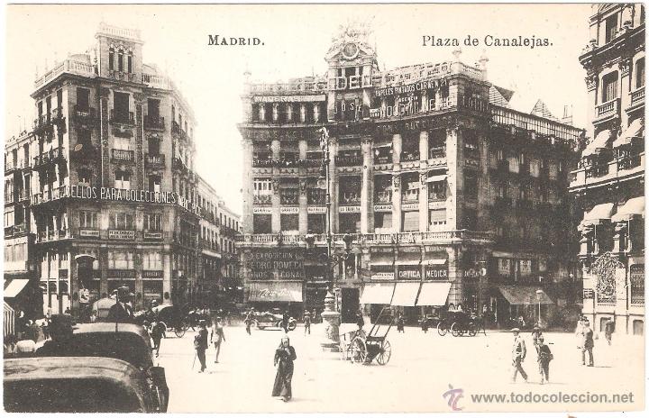 Postales: Madrid Plaza de Canalejas - Foto 2