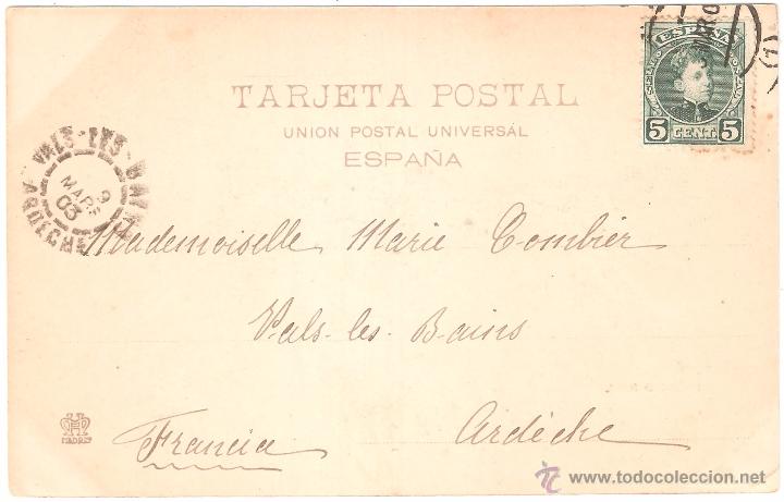 Postales: MADRID PALACIO REAL 1903 - Foto 2