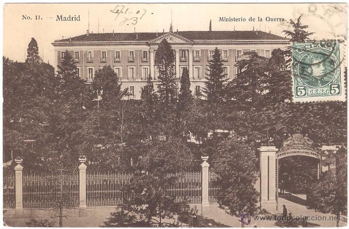 Cartoline: Madrid Ministerio de la Guerra 1907