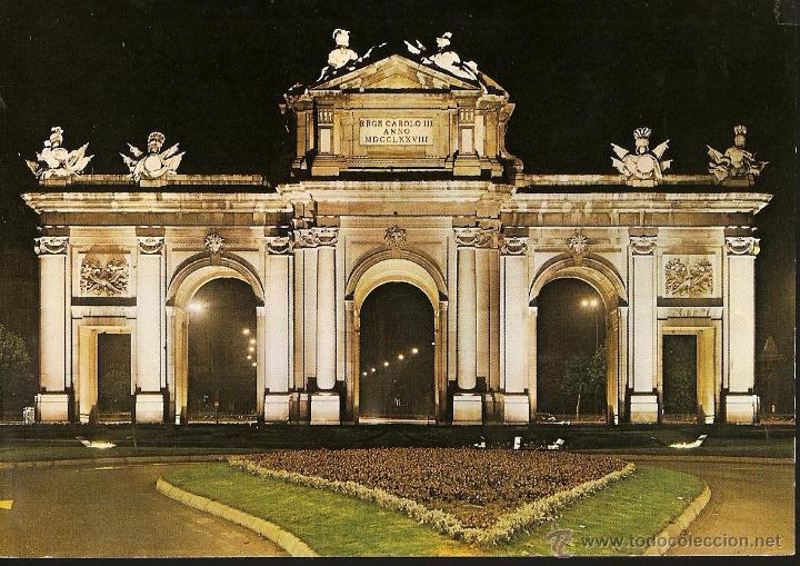 Postales: POSTAL, MADRID, PUERTA DE ALCAL&Aacute;, ESCRITA - Foto 1