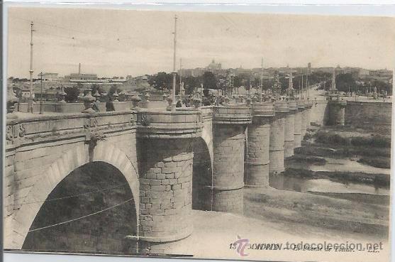Postales: POSTAL MADRID EL PUENTE DE TOLEDO - Foto 1