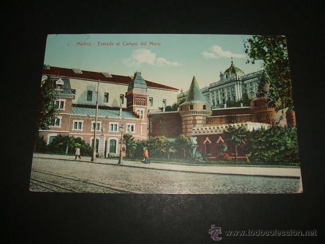 Postales: MADRID ENTRADA AL CAMPO DEL MORO - Foto 1