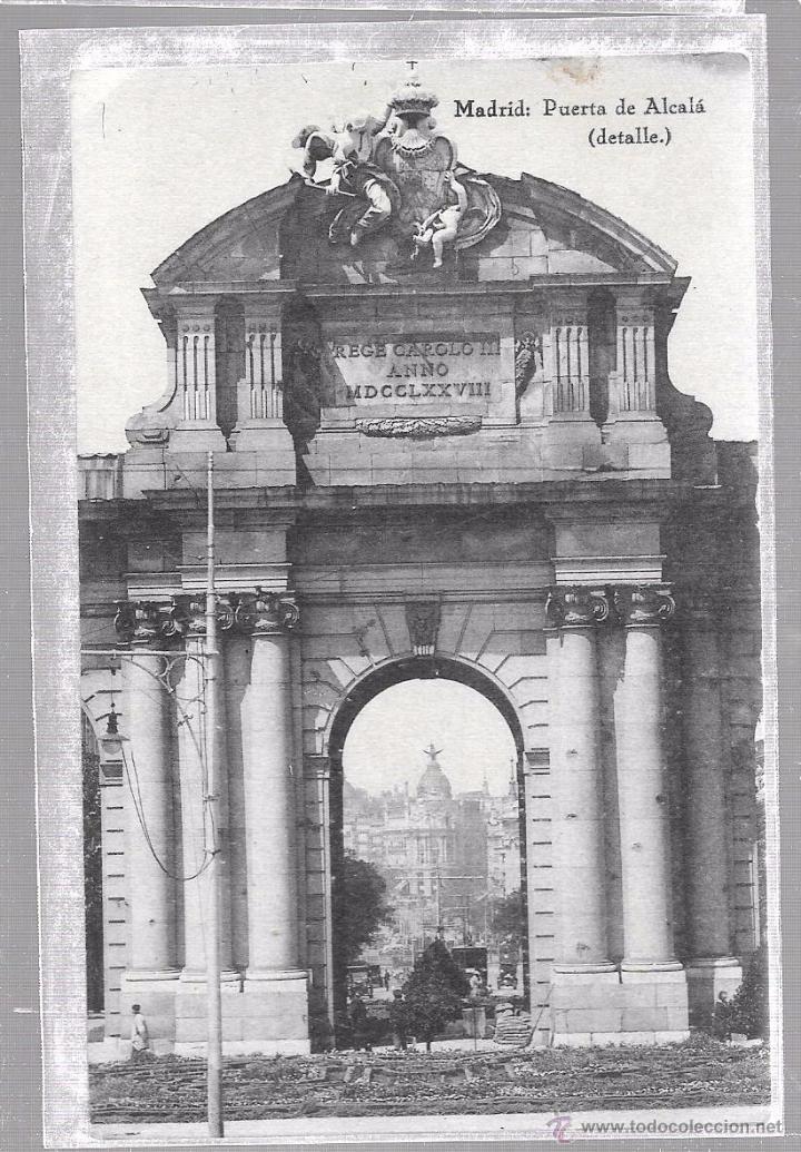 Postales: TARJETA POSTAL, PUERTA DE ALCAL&Aacute;. MADRID. - Foto 1