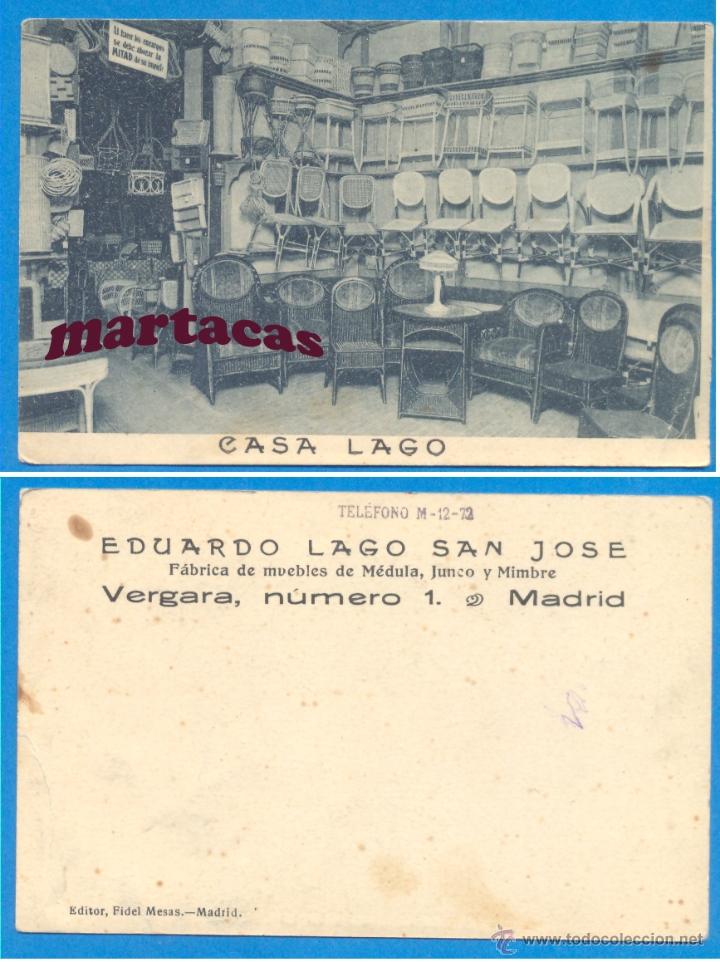 Postkarten: MADRID.- POSTAL PUBLICITARIA.- CASA LAGO.