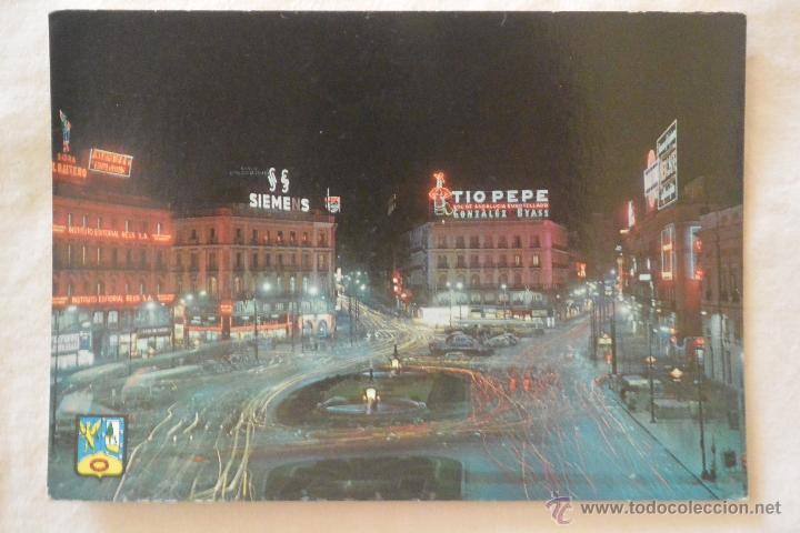 Postales: Tarjeta postal Madrid puerta del Sol - Foto 1