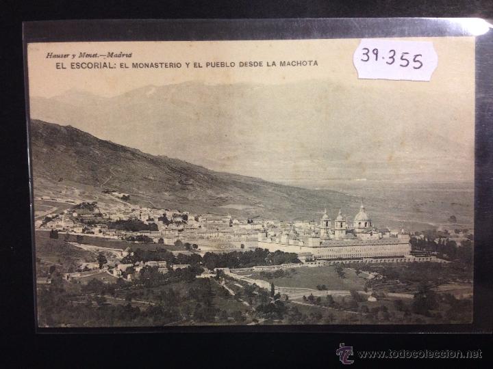 Postcards: EL ESCORIAL - MONASTERIO - HAUSER Y MENET - (39355)