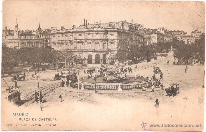 Postales: MADRID PLAZA DE CASTELAR - Foto 1