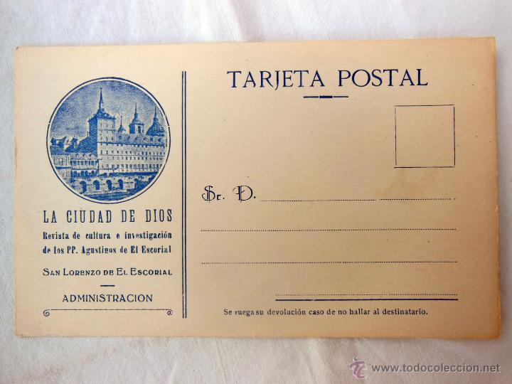 Postales: LA CIUDAD DE DIOS. Revista de Cultura e Investigaci&oacute;n. San Lorenzo de El Escorial. PP Agustinos