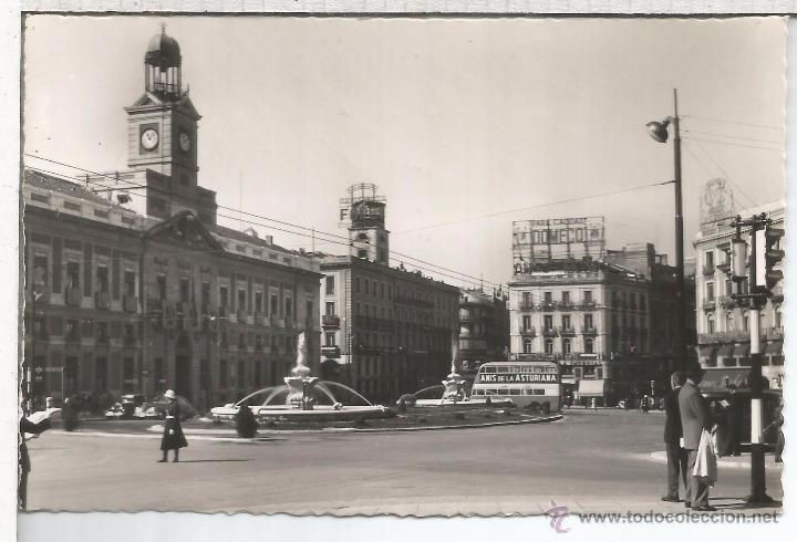 Postales: MADRID PUERTA DEL SOL SIN ESCRIBIR - Foto 1