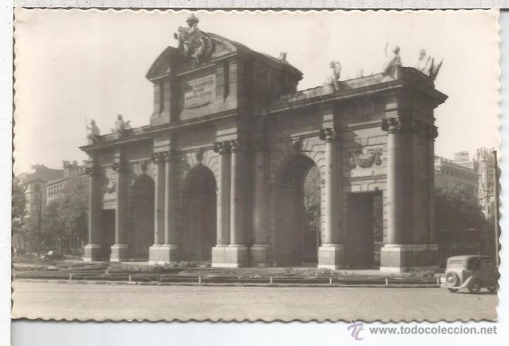 Postales: MADRID PUERTA DE ALCALA ESCRITA - Foto 1