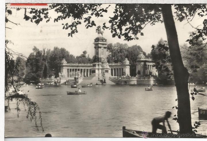 Postales: MADRID EL RETIRO ESCRITA - Foto 1
