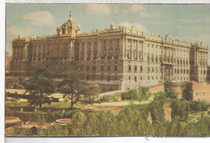 Postales: MADRID PALACIO REAL ESCRITA - Foto 1